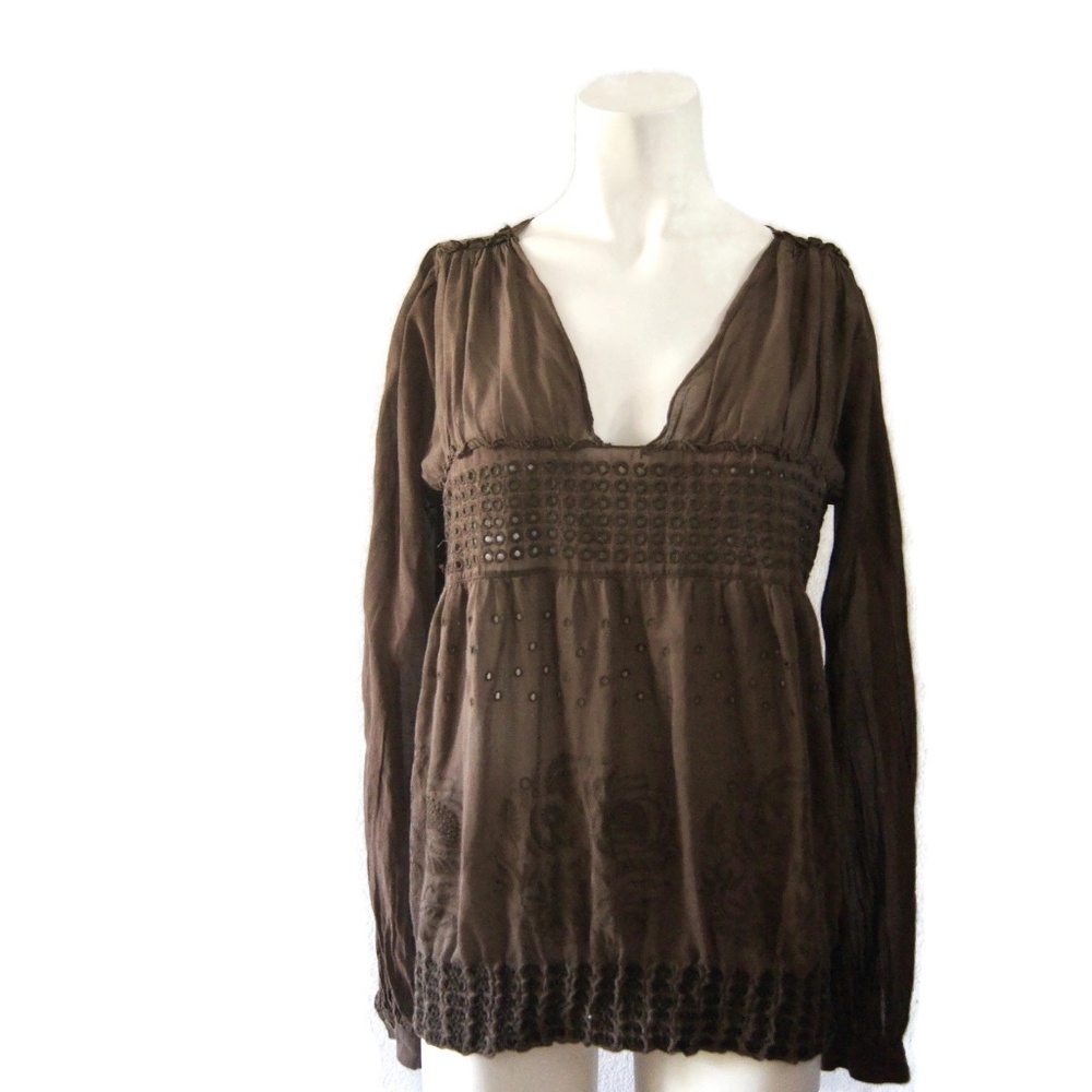 Vintage Max Studio Special Edition Women Y2K Top - Size M - Dainty Sheer